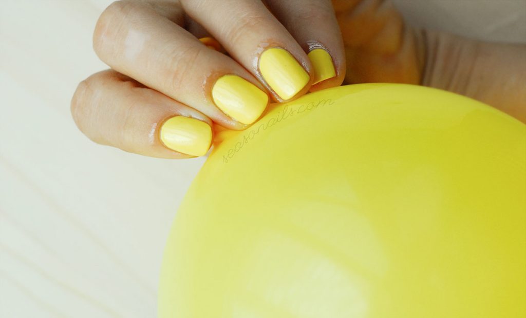 bright yellow nails