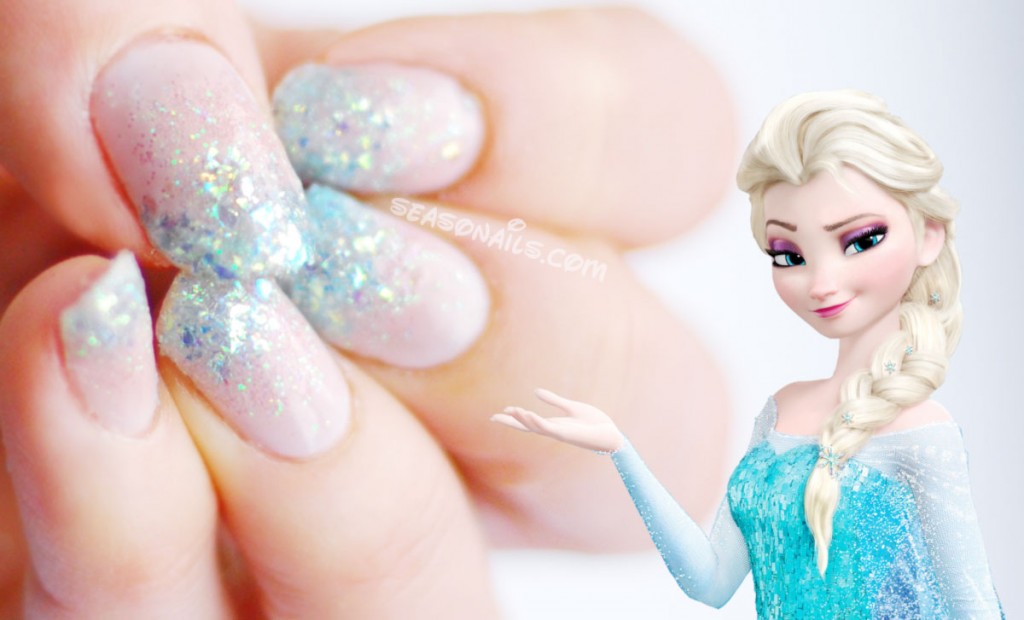 Frozen Elsa nails seasonailscom