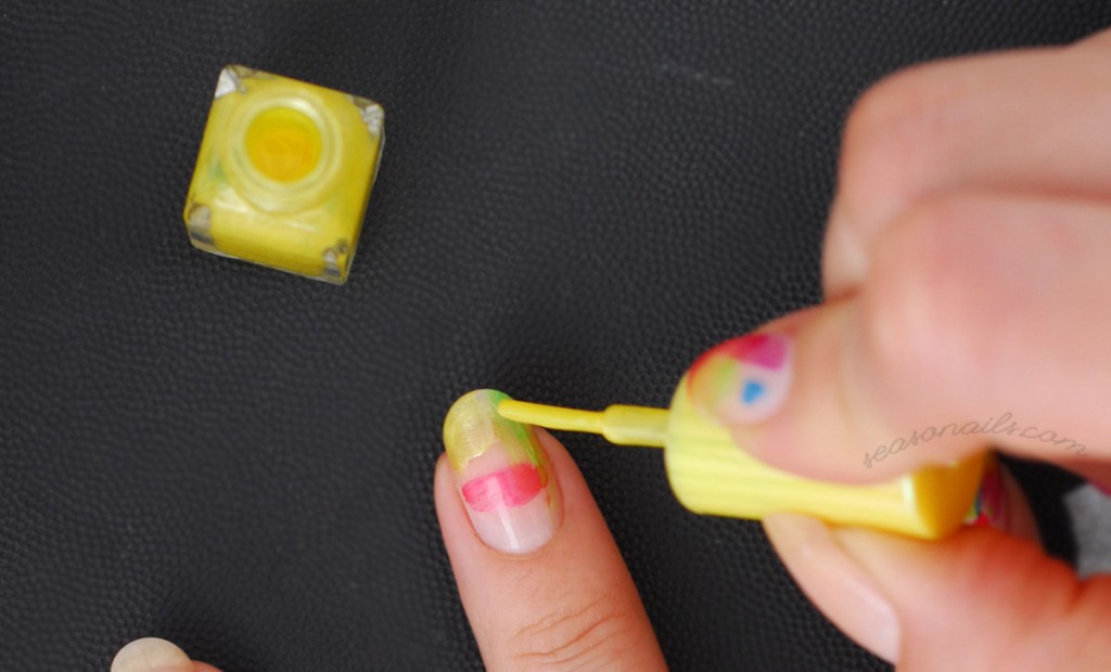 how to paint abstract nails