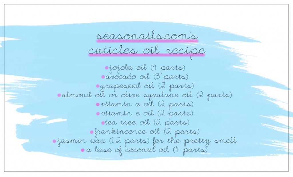 nails cuticles oil recipe free seasonailscom