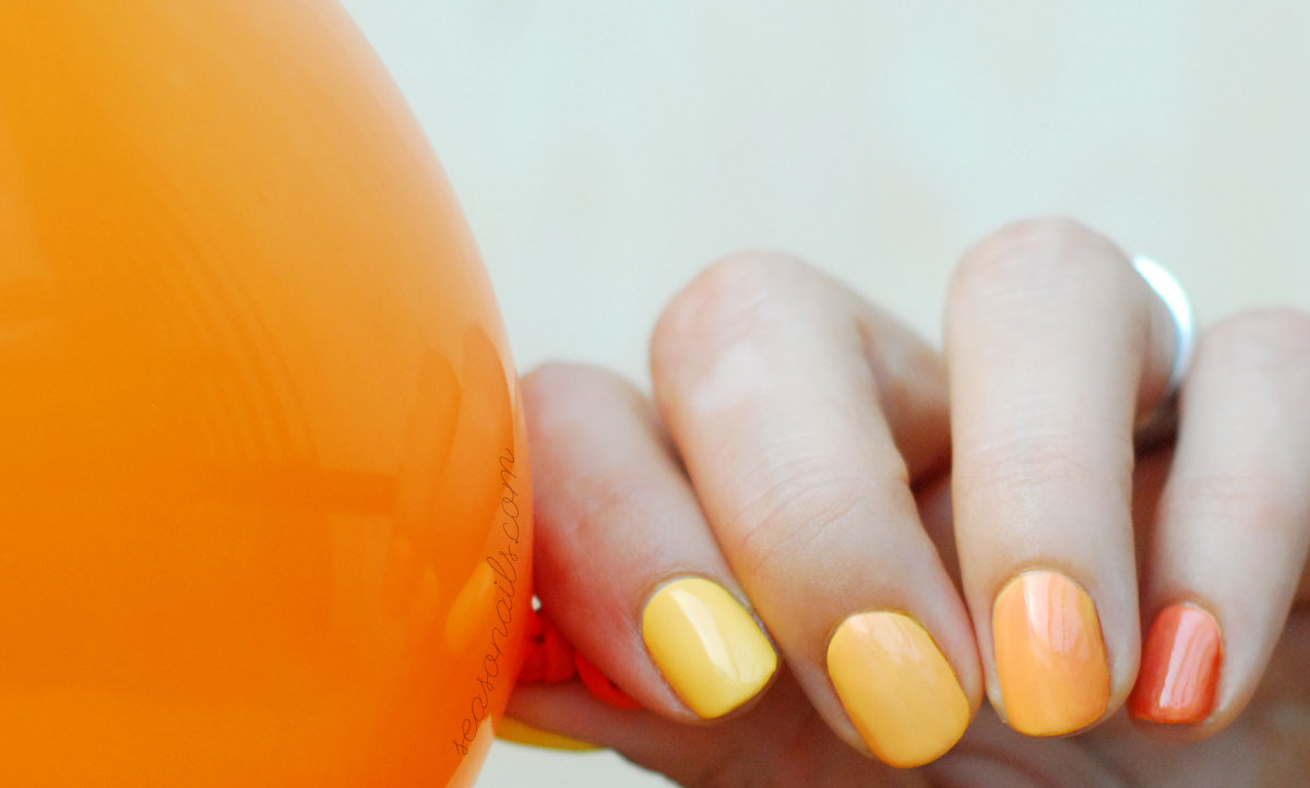sunny gradient nails
