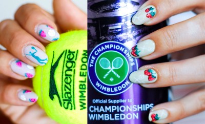 wimbledon tennis nail art