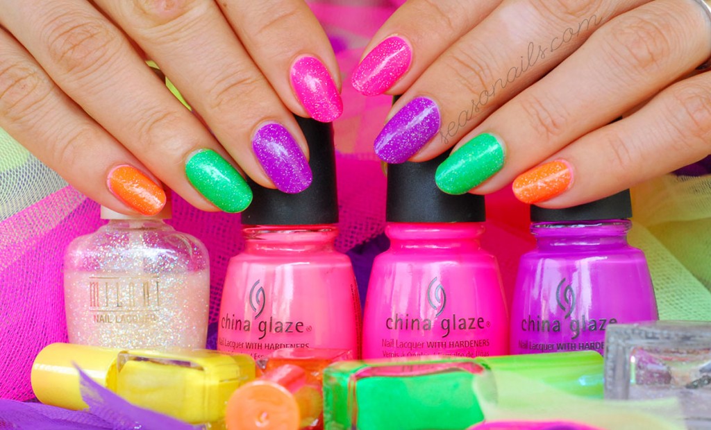 bright neon summer nails easiest summer nail art