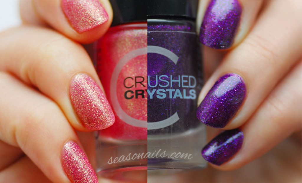 Catrice Crushed Diamonds with topcoat swatches PLUMdogMillionaire Call Me Princess