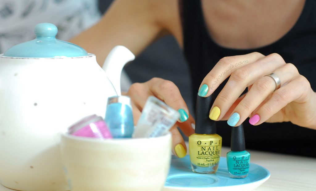 colorful spring summer nails