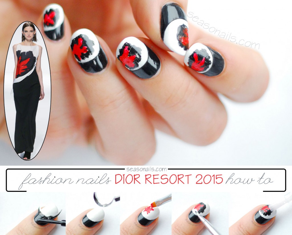 Dior inspired nails tutorial