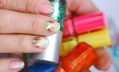 easy spring nails colorful flowers