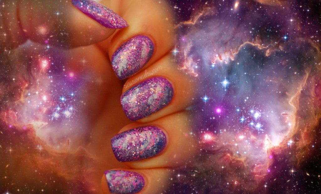 fabulous galaxy nail art Seasonails