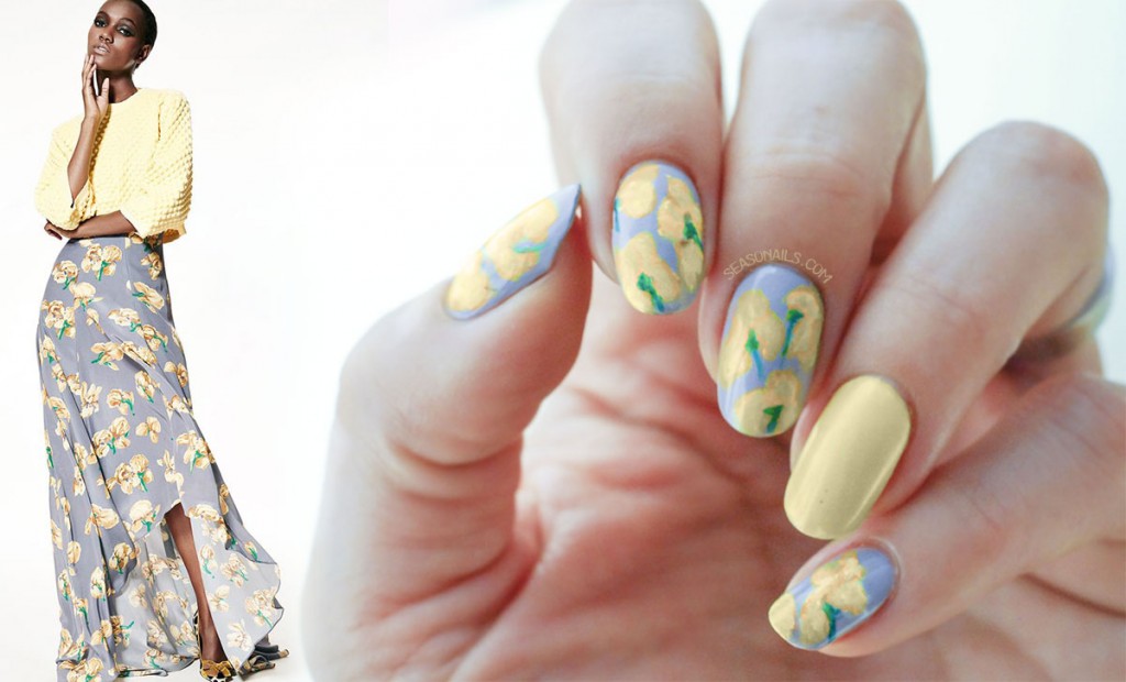 fashion nails spring summer flowers