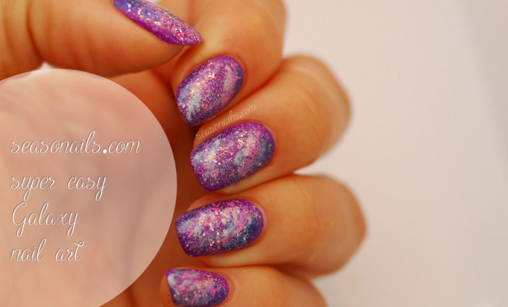 Galaxy nails easy nail art how to Seasonails