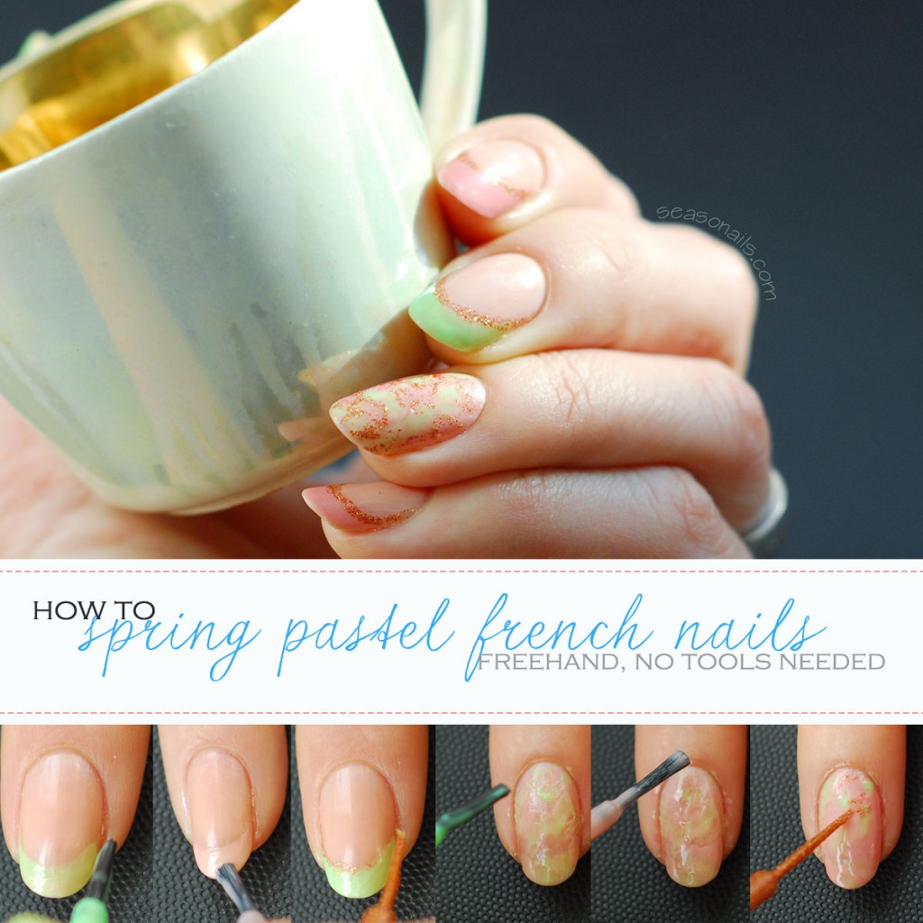 how to pastel spring easter nails tutorial