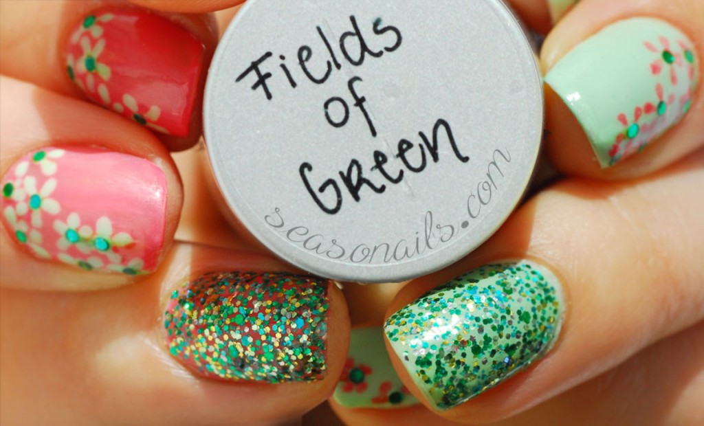 Indie Glitter FGT Fields of Green Seasonails swatches