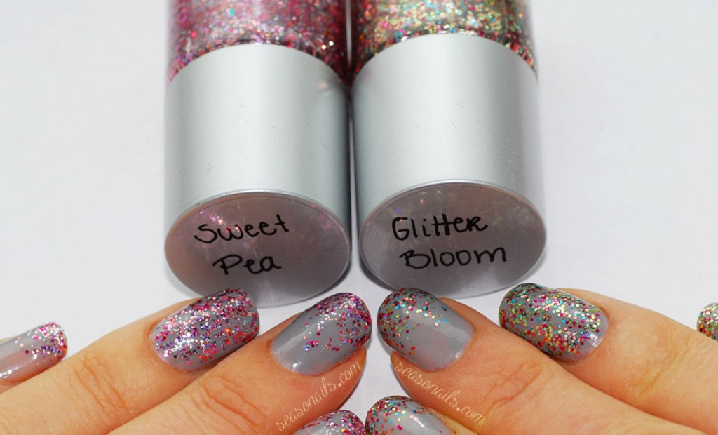indie nail glitter FGT pink Sweet Pea mix Glitter Bloom