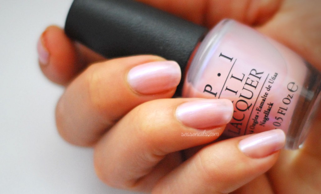 Opi Rosy Future French base Seasonails tutorial