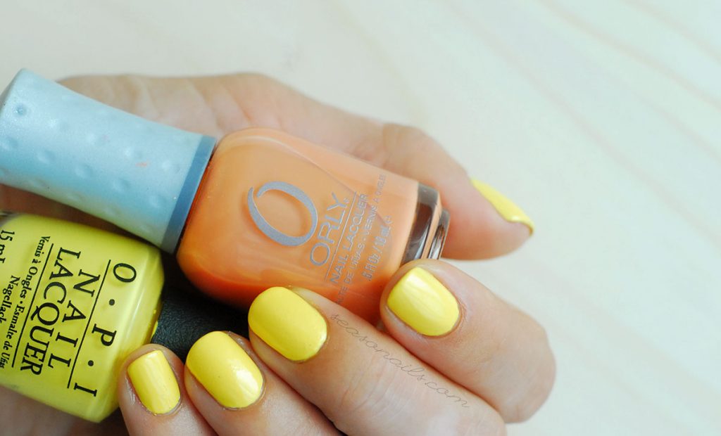 opi yellow nails