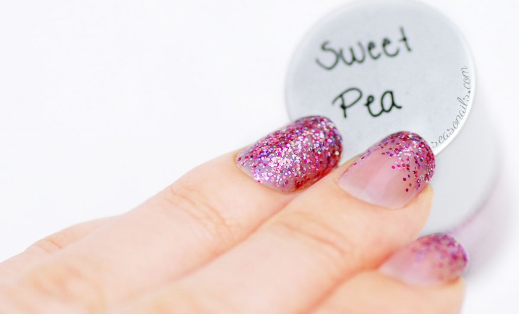 pink glitter gradient nails FGT indie polish Seasonails