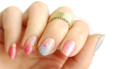 pink lavender spring nails