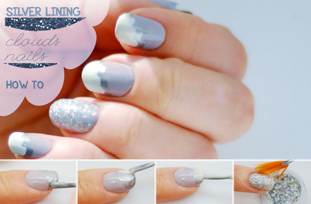 silver lining clouds nails how to