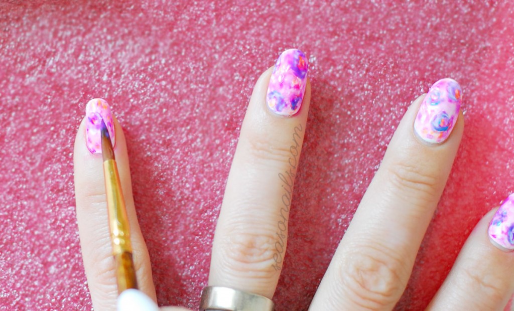 watercolor spring summer nails how to