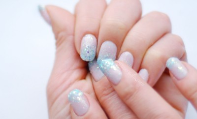 winter nail art Frozen Elsa nails seasonailscom